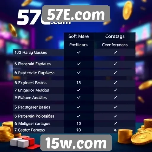 Comparativo entre 57E.com e concorrentes de mercado